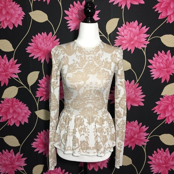 Torn by Ronny Kobo "Natalie" Peplum Top - Picture 3 of 11